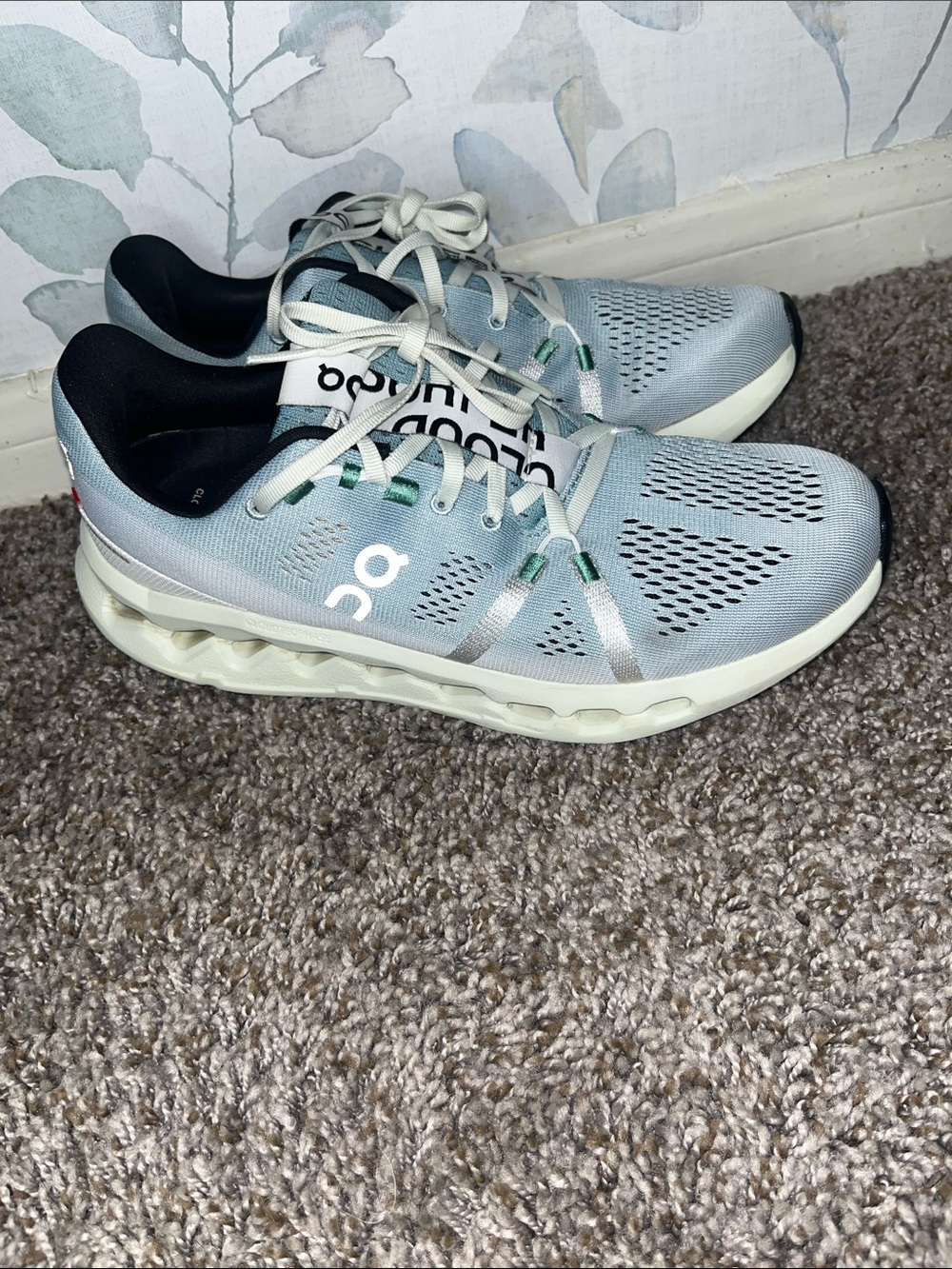 On Running Cloudswift Women's Running Shoes — Light Blue/White
